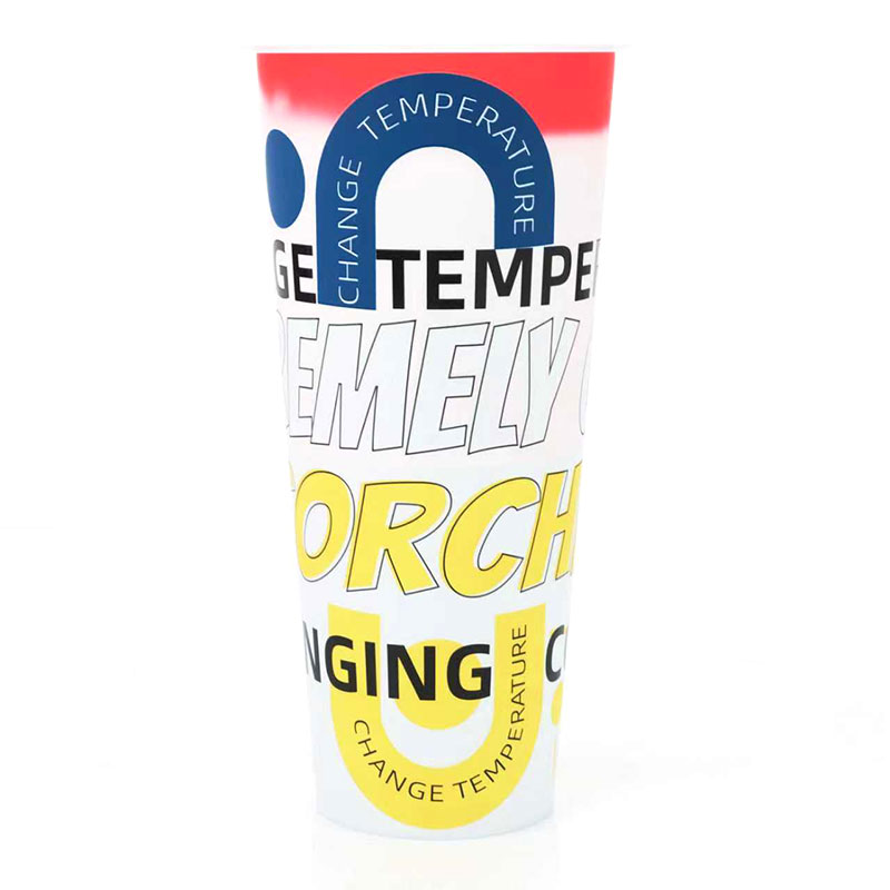 Tazza per il cambio colore dell'acqua fredda in PP IML ad iniezione